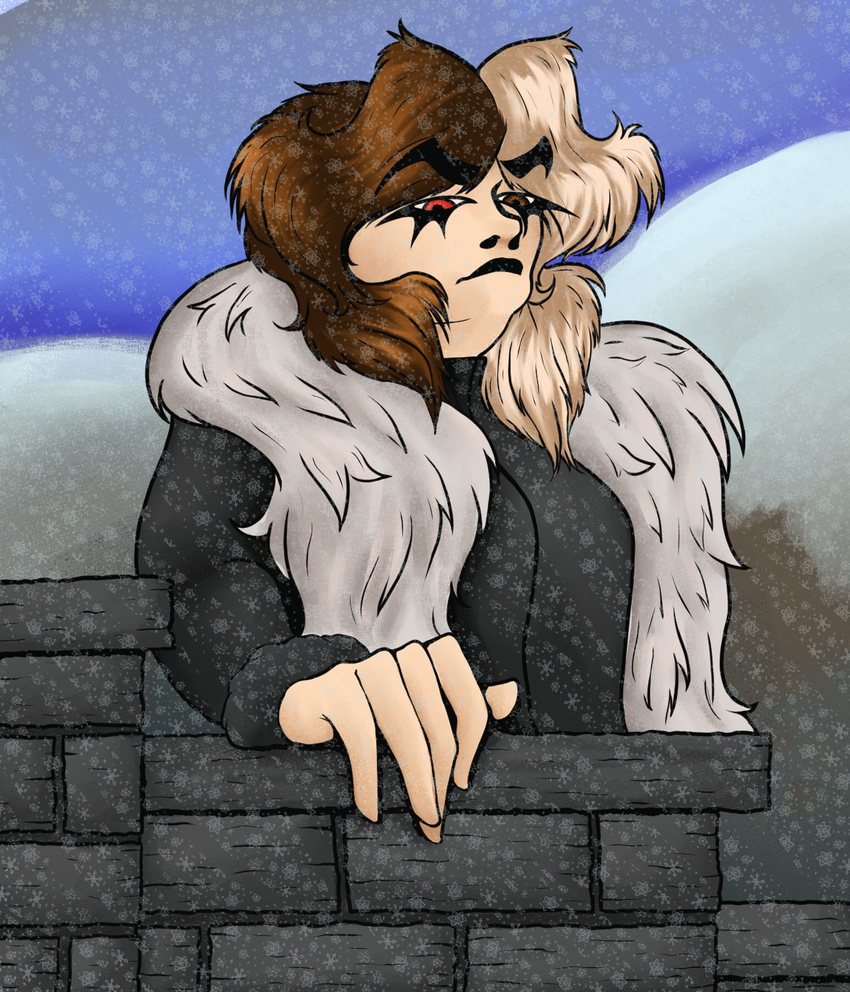 drawing of my minecraft oc